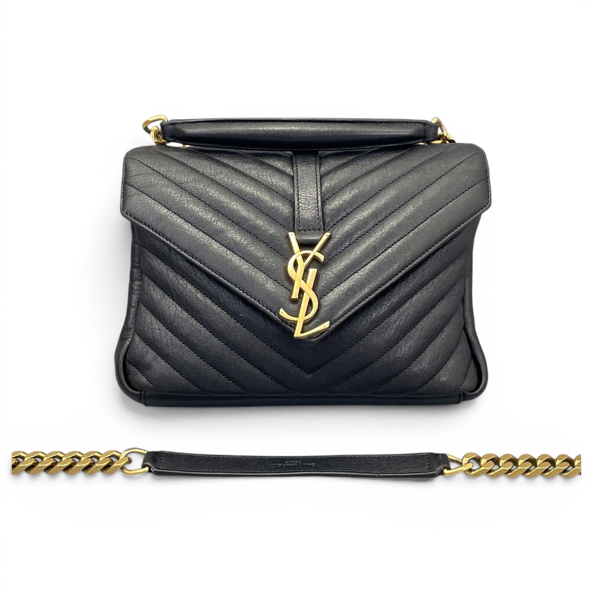 Collége monogramme leather handbag