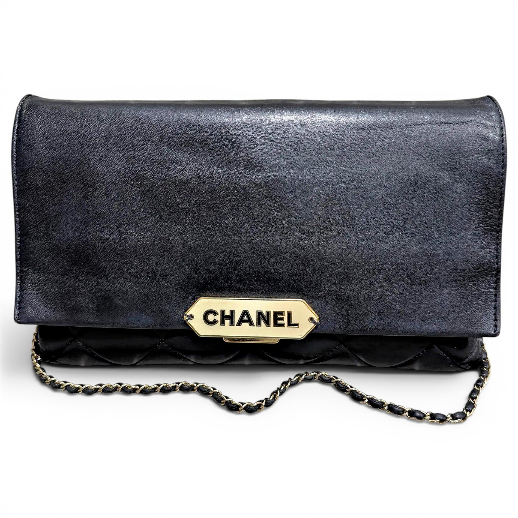 Wallet On Chain Double C leather handbag