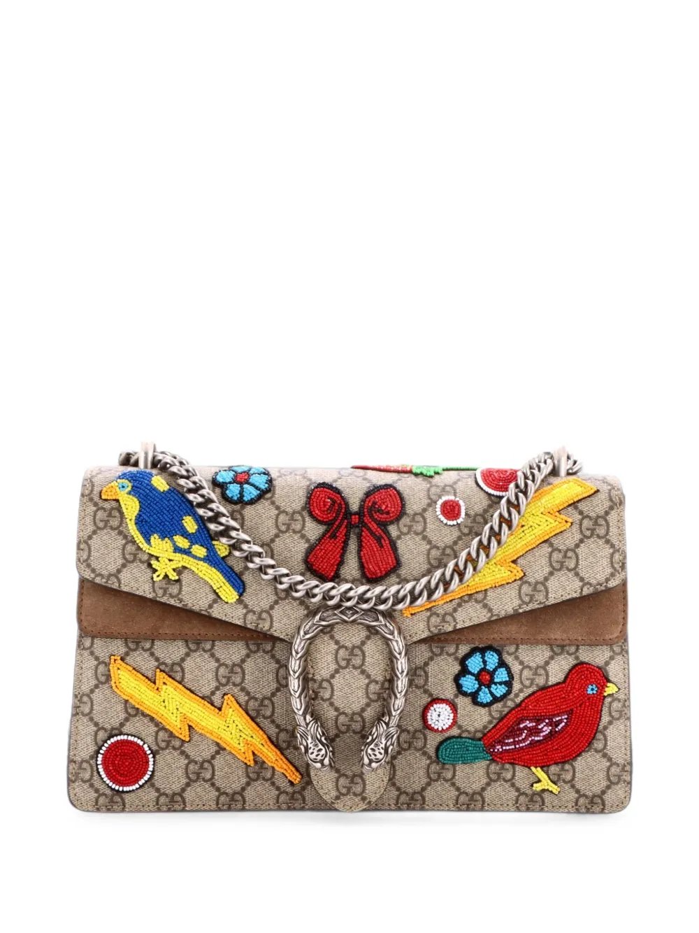 Dionysus Bag Embellished GG Coated Canvas Small shoulder bag
