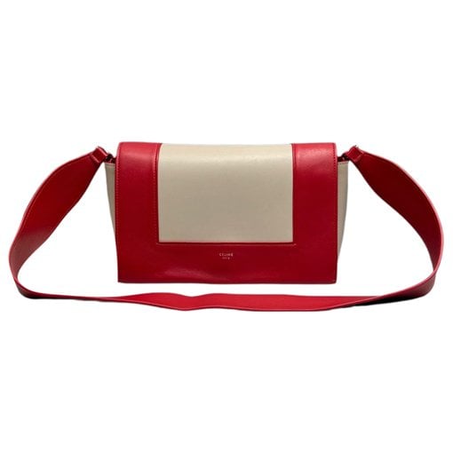 Frame leather handbag