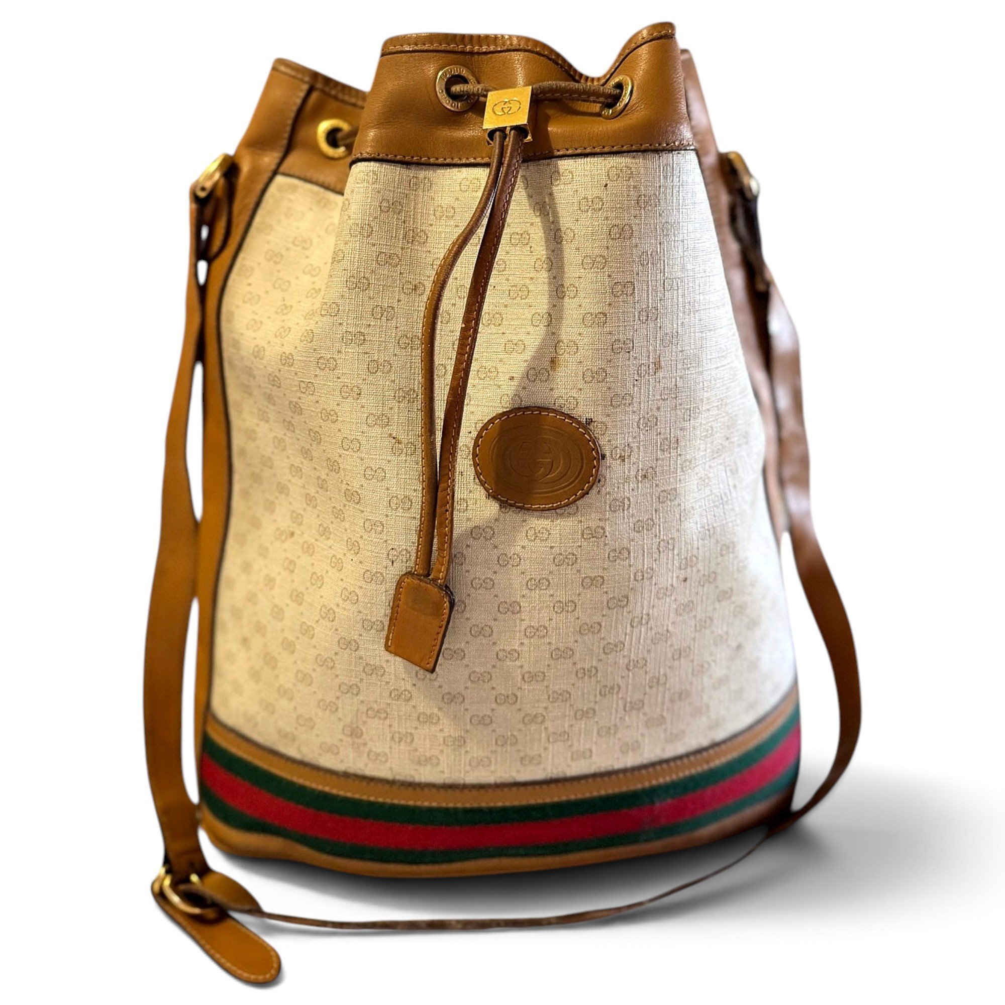 Ophidia Bucket leather bag