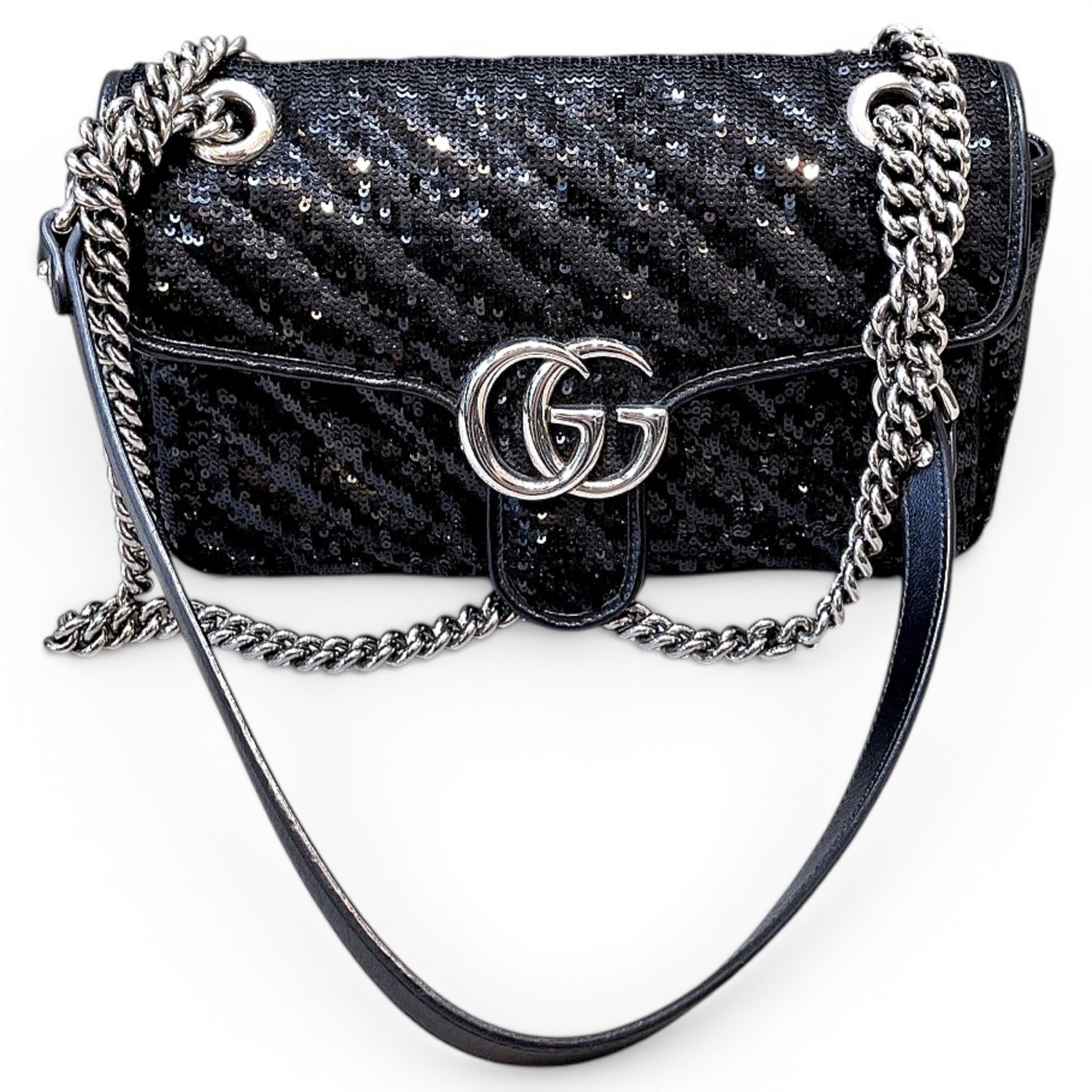 GG Marmont Flap glitter handbag
