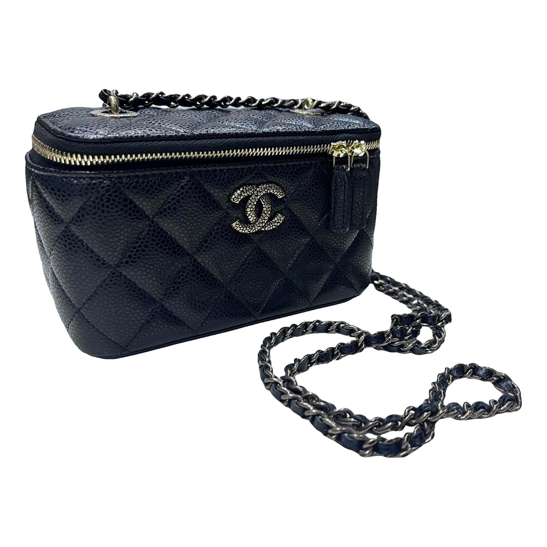 Trendy CC Vanity leather handbag