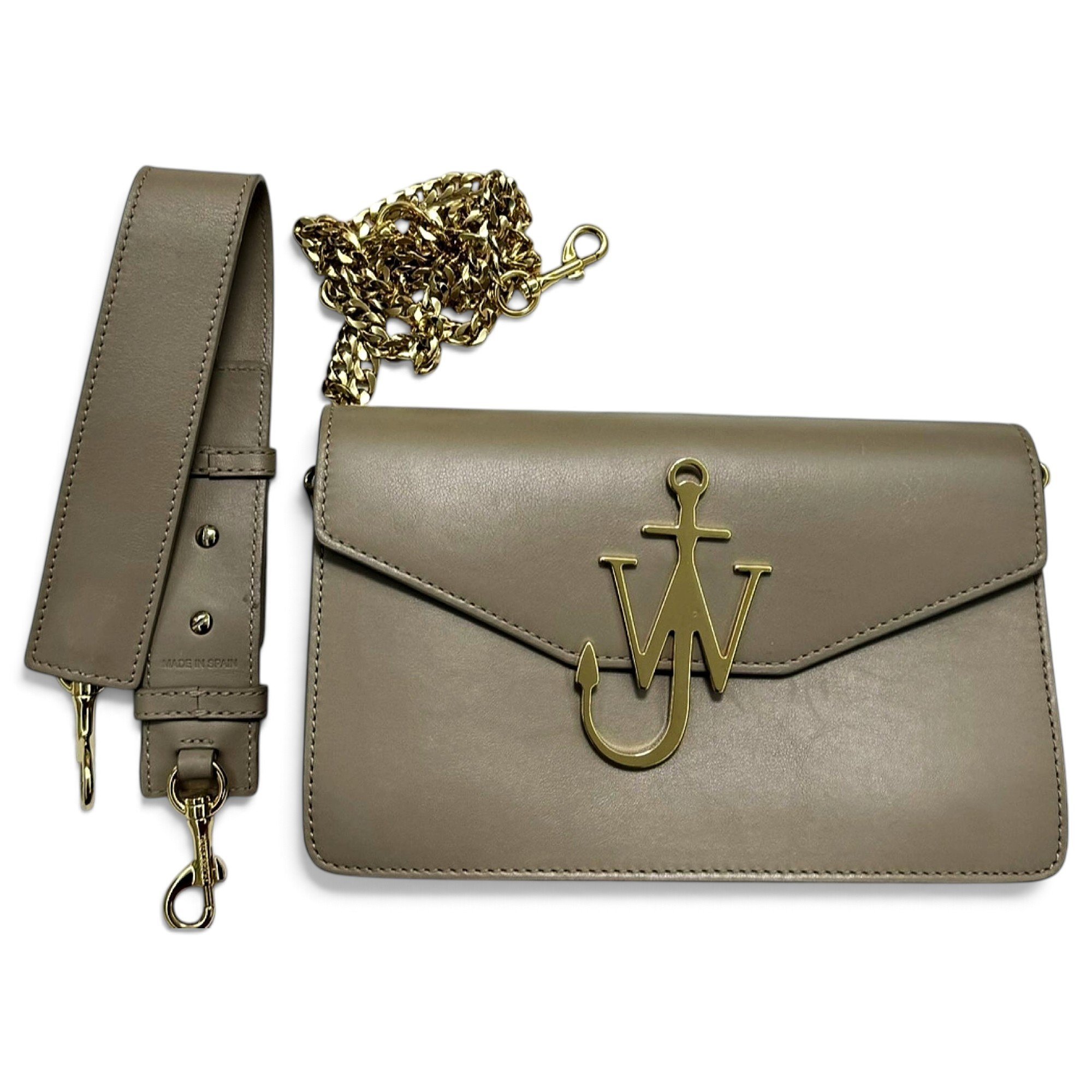 Anchor leather crossbody bag