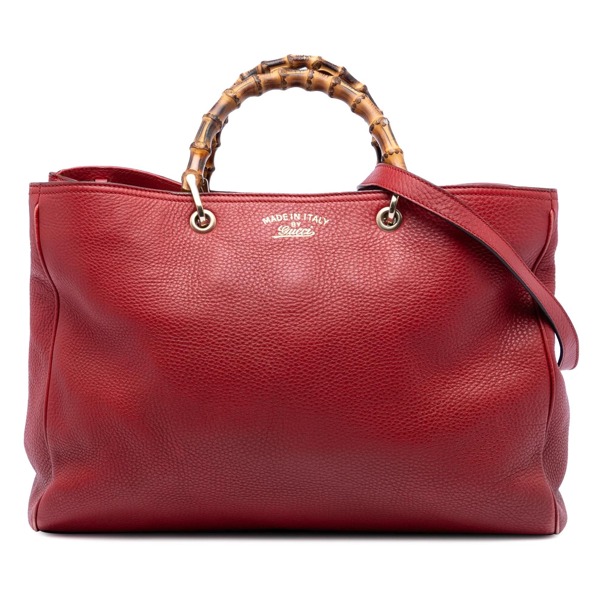 Bamboo Shopper leather satchel