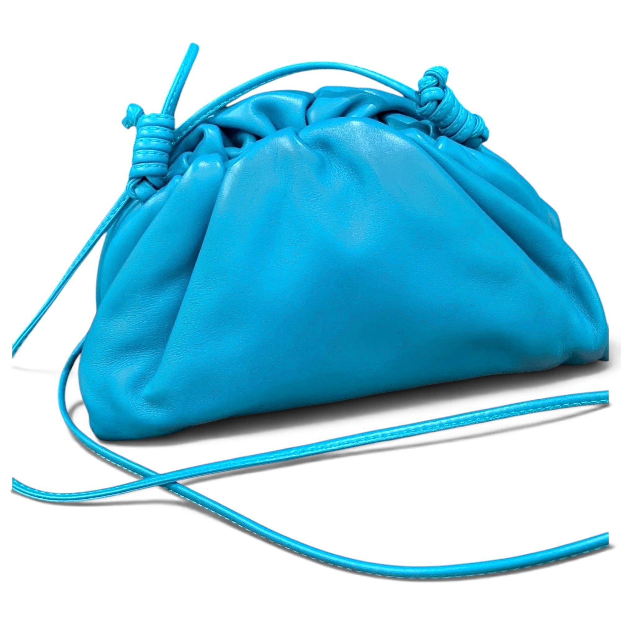 Pouch leather handbag