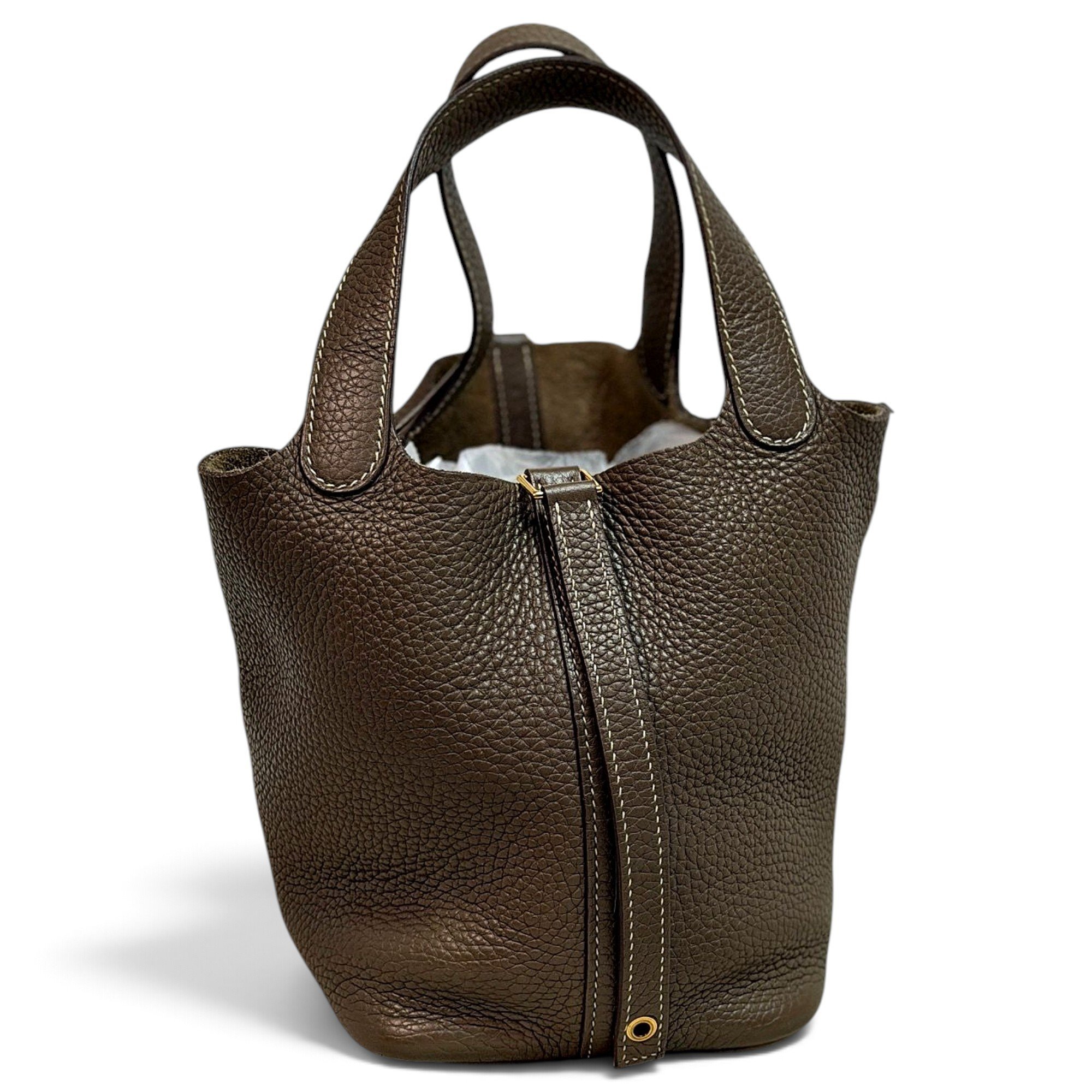 Picotin leather handbag
