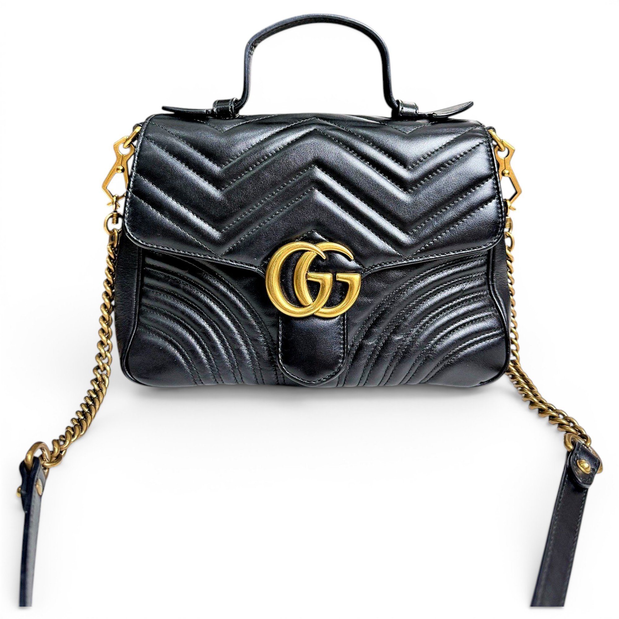 GG Marmont Flap leather handbag