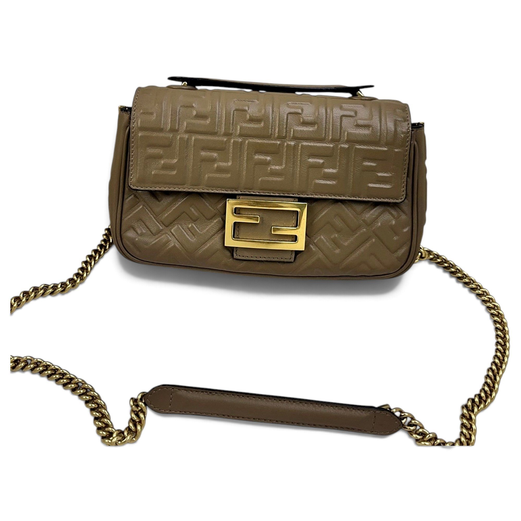 Baguette leather handbag