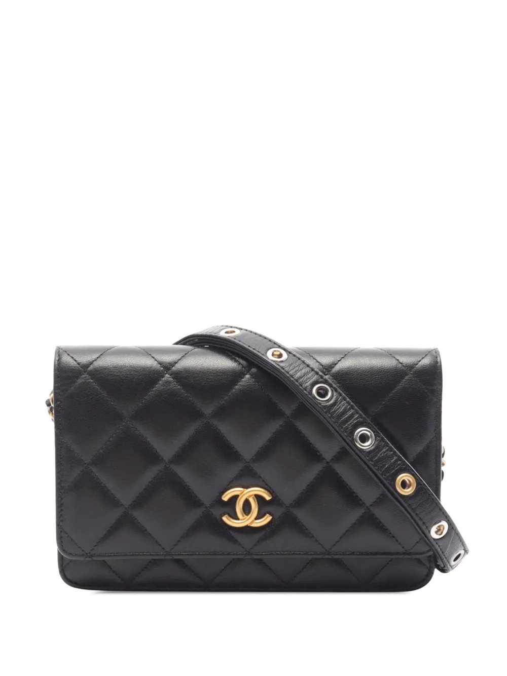 2021-2026 Quilted Goatskin Punk Essentials Wallet On Chain crossbody bag