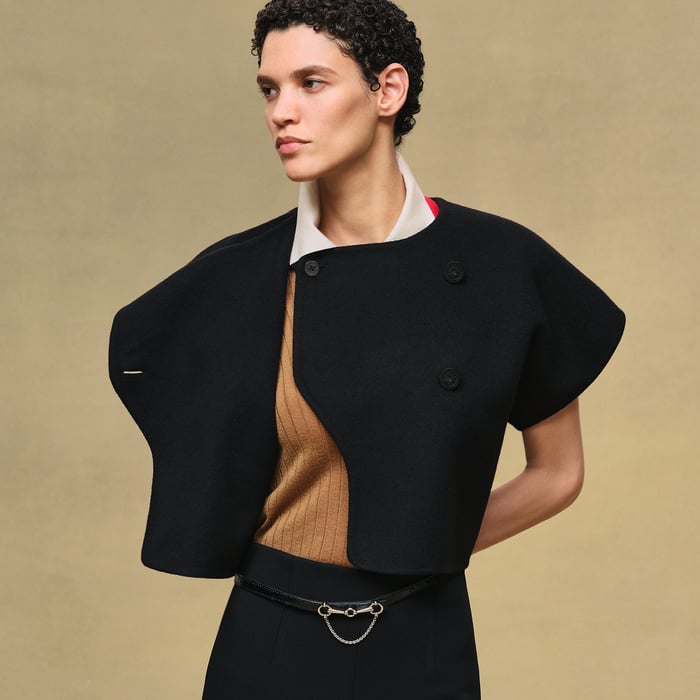 Noir Short-sleeve Bolero Jacket