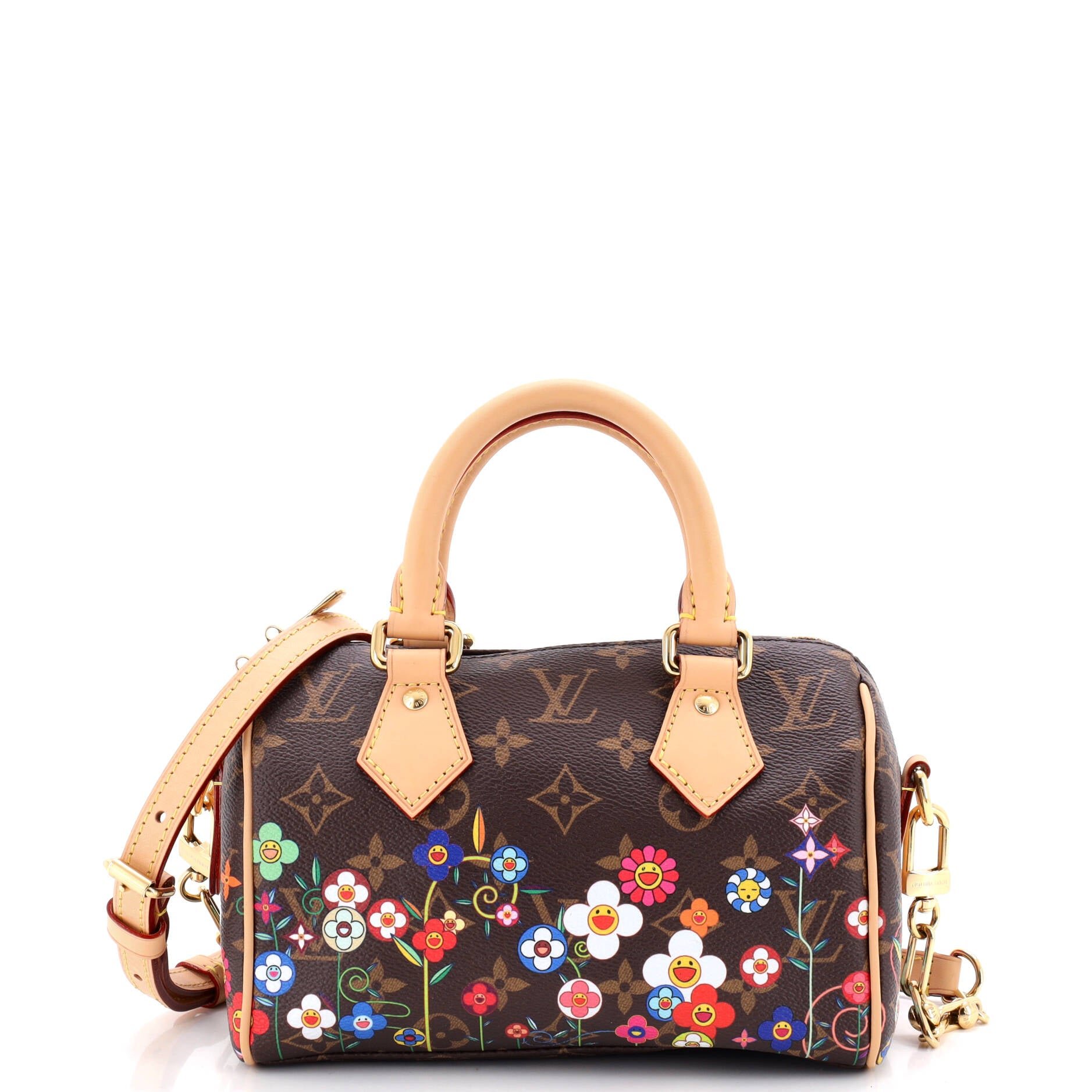 Louis Vuitton x Takashi Murakami Speedy Bandouliere Bag Flowers Monogram Canvas 20