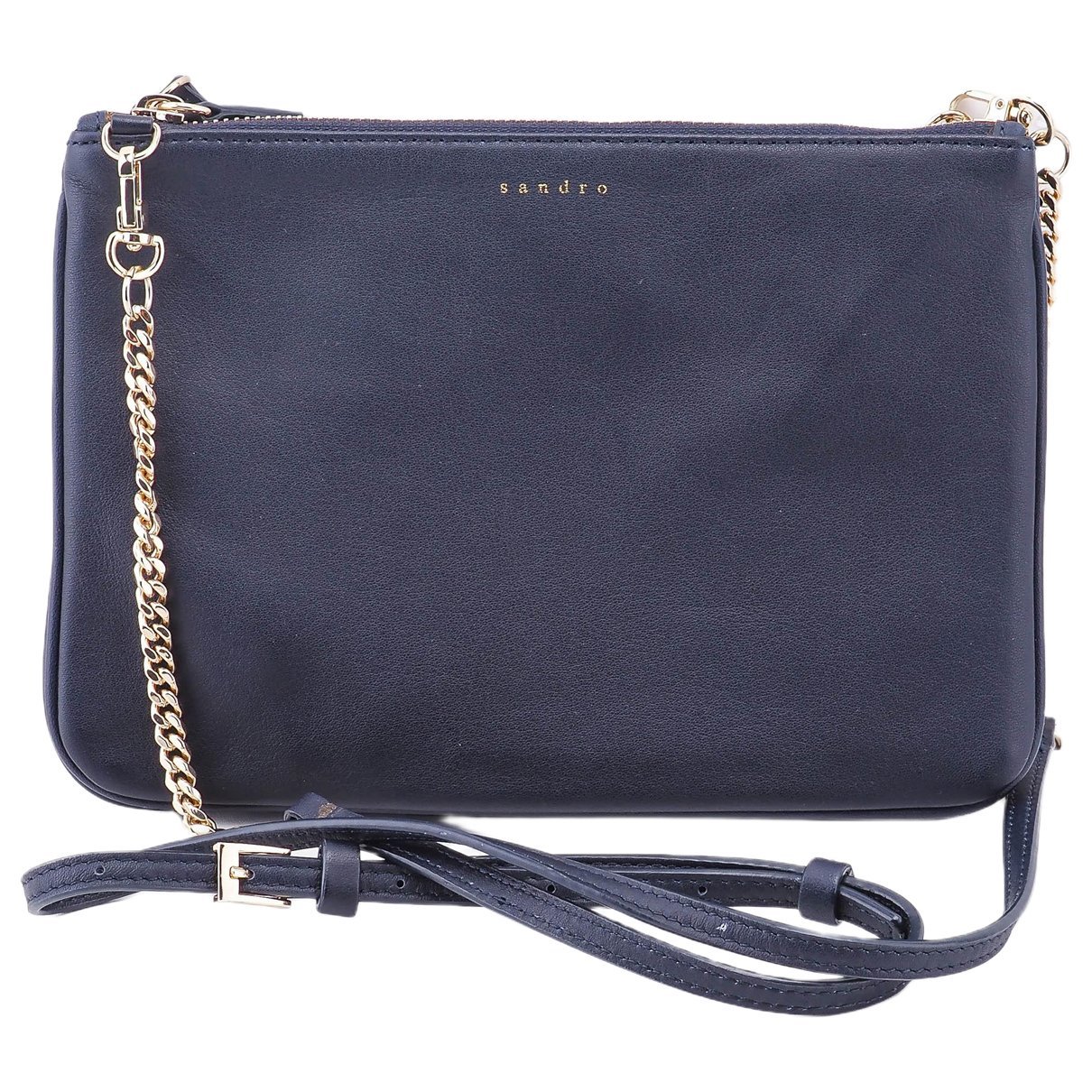 Leather clutch bag