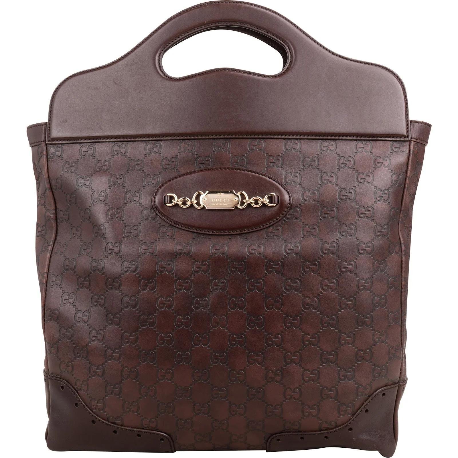 Punch leather handbag