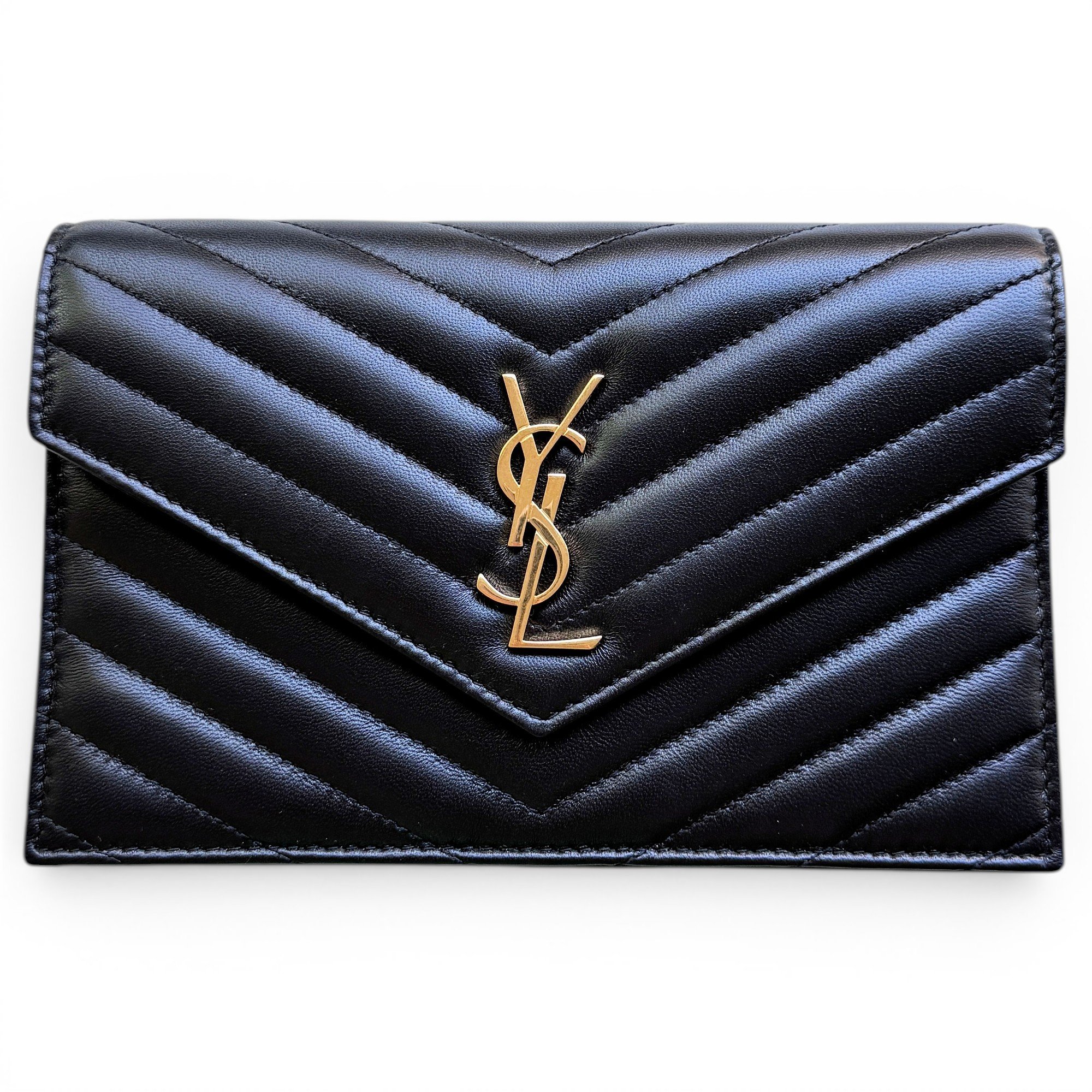 Portefeuille enveloppe leather crossbody bag