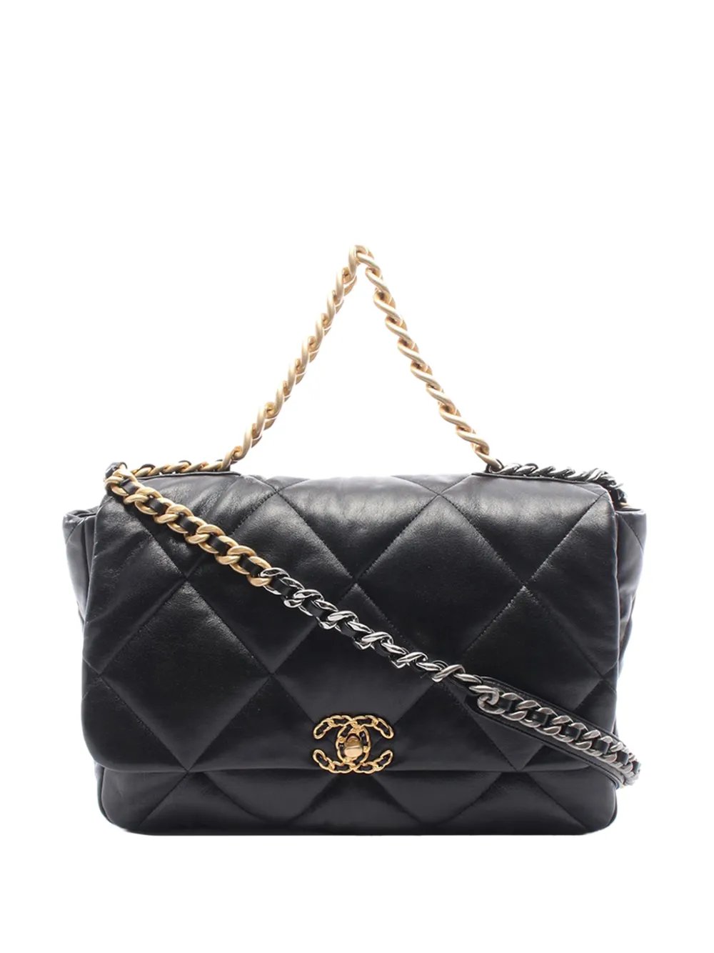 2019 Maxi Lambskin 19 Flap satchel