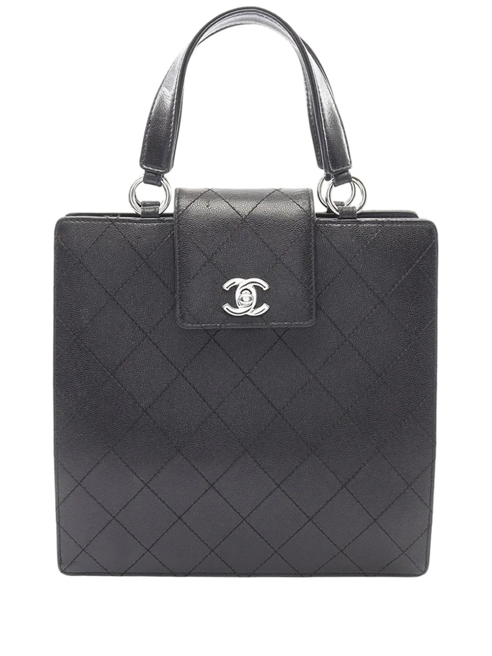 1997-1999 CC Quilted Caviar Turnlock handbag