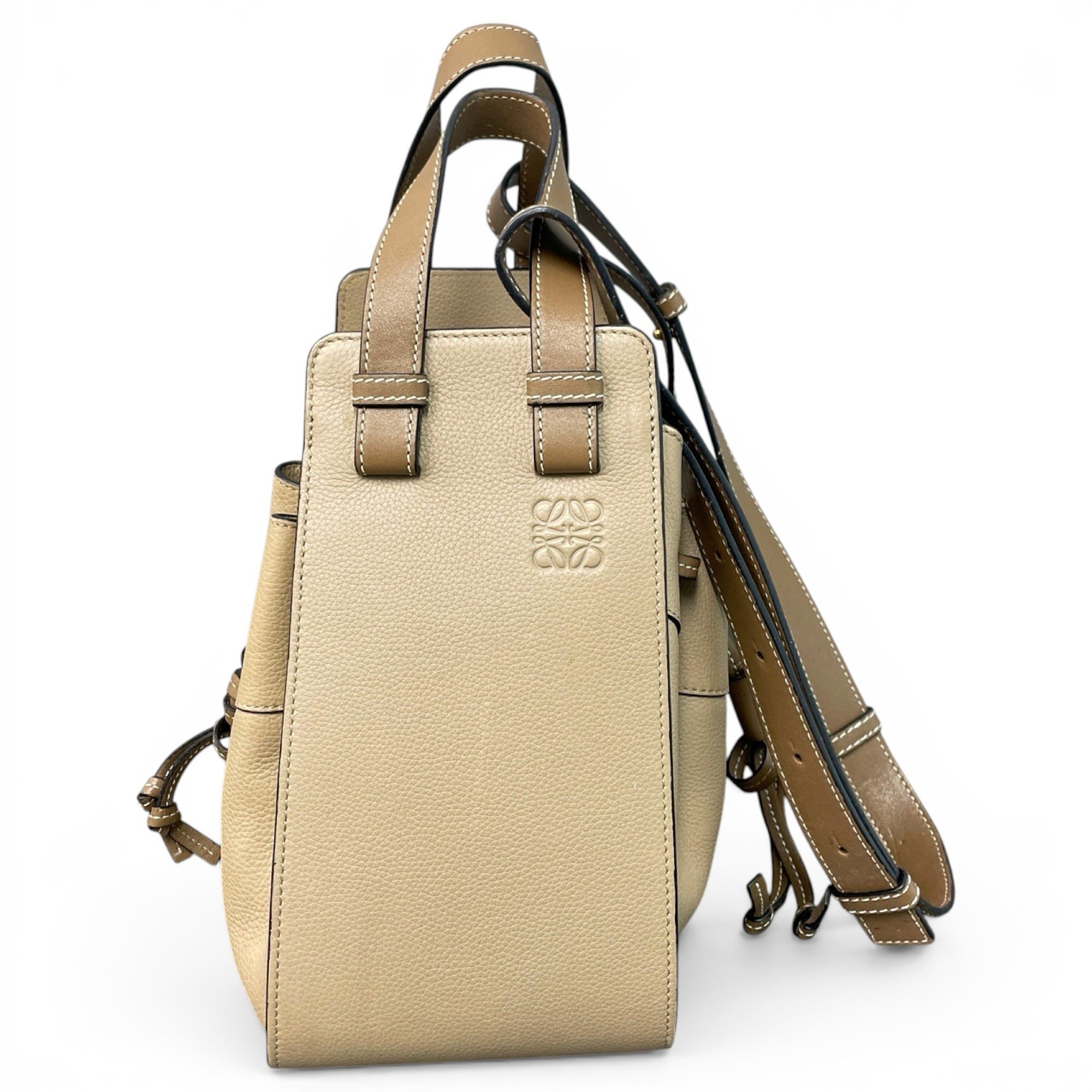Hammock leather handbag