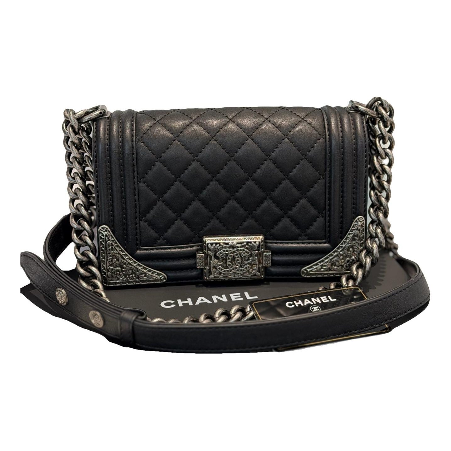 Boy leather crossbody bag