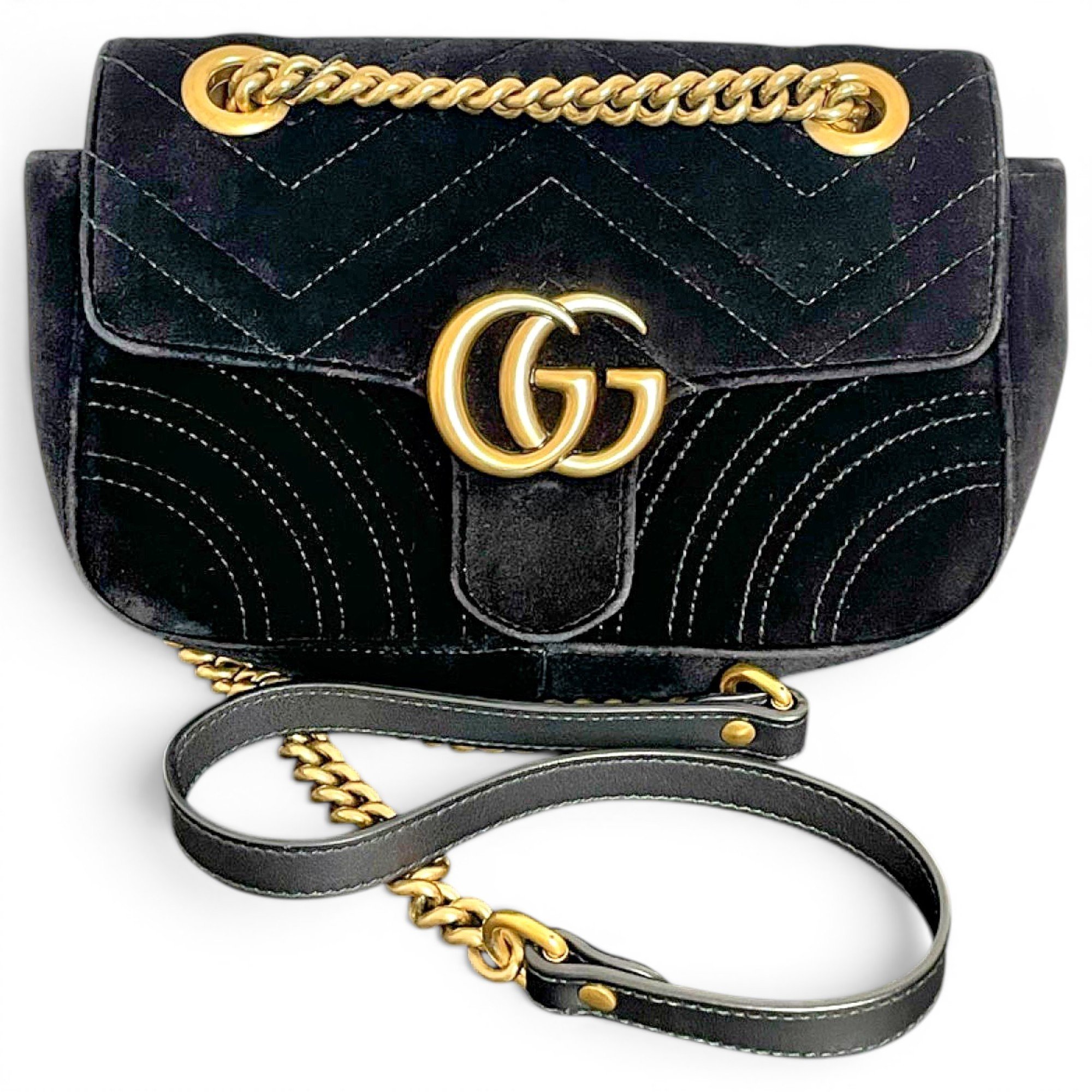 GG Marmont velvet handbag
