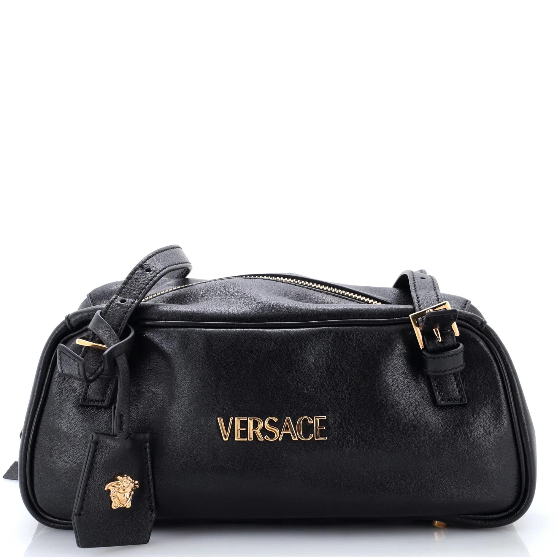 Leather bowling bag