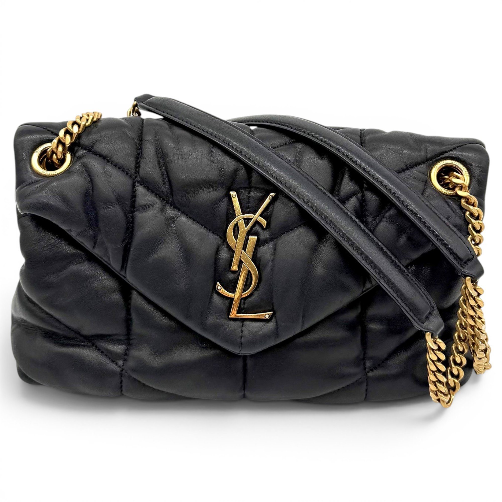Loulou Puffer leather crossbody bag