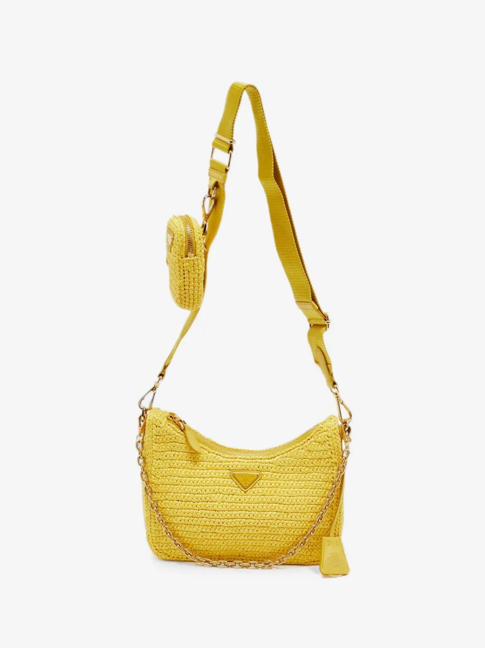 Re-Edition 2005 raffia shoulder bag
