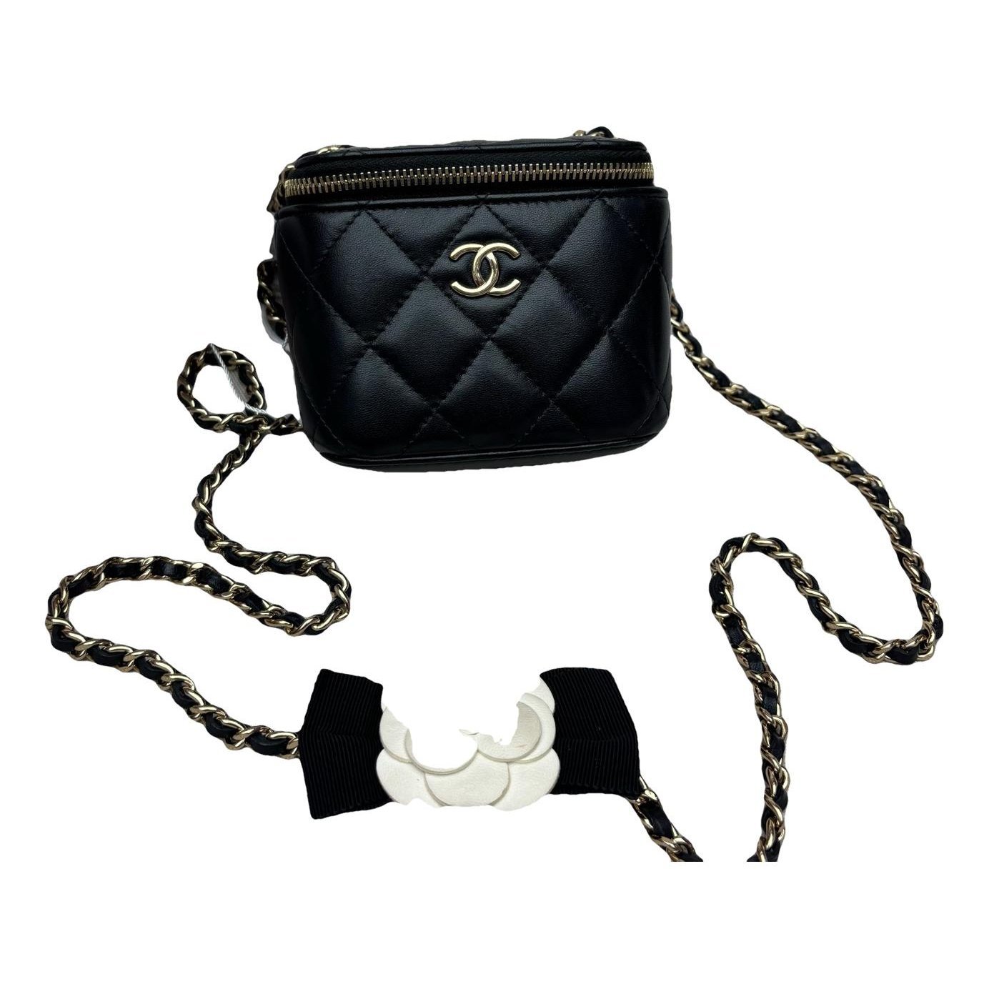 Vanity leather handbag