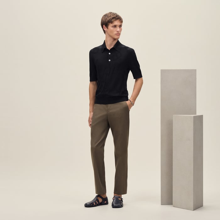 Noir "Calligraphie Equestre" Polo Shirt