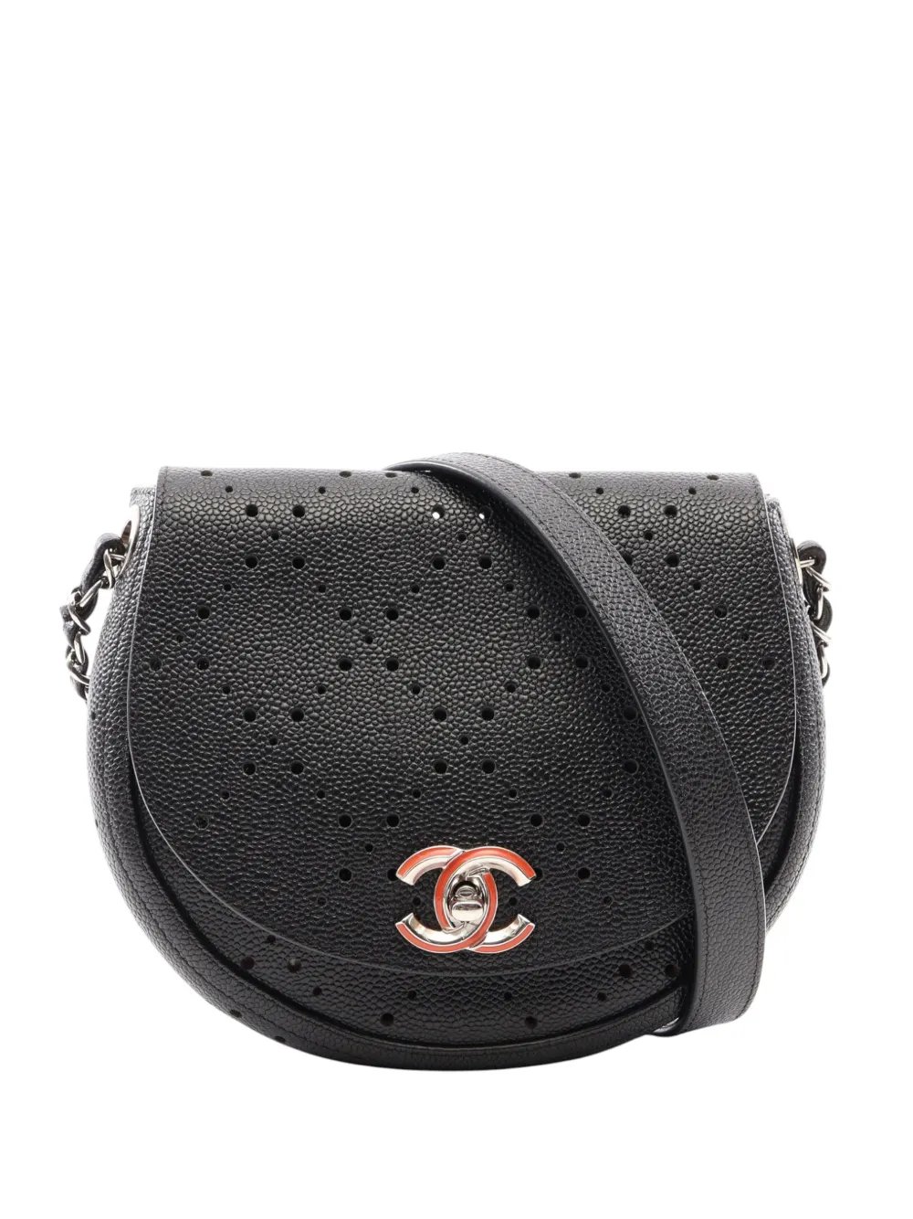 2017-2018 Caviar Coco Eyelets Flap crossbody bag