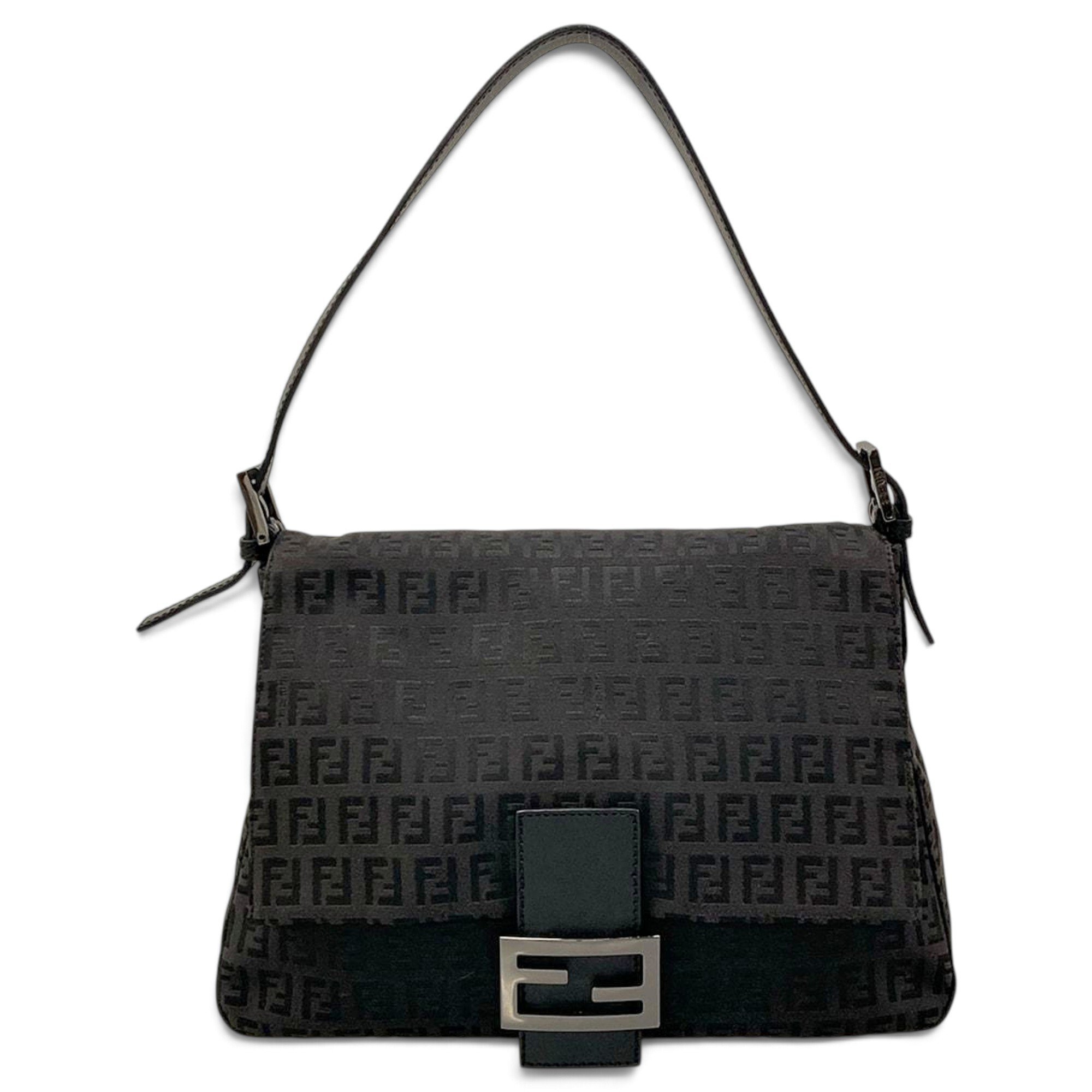 Pocket leather handbag