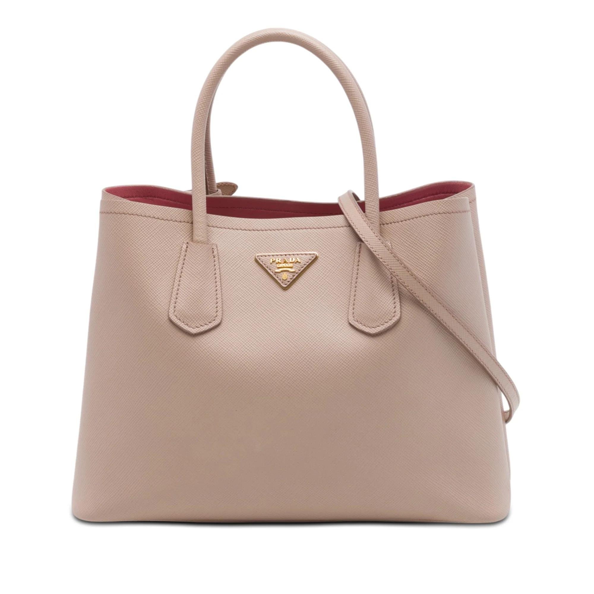 Double leather satchel