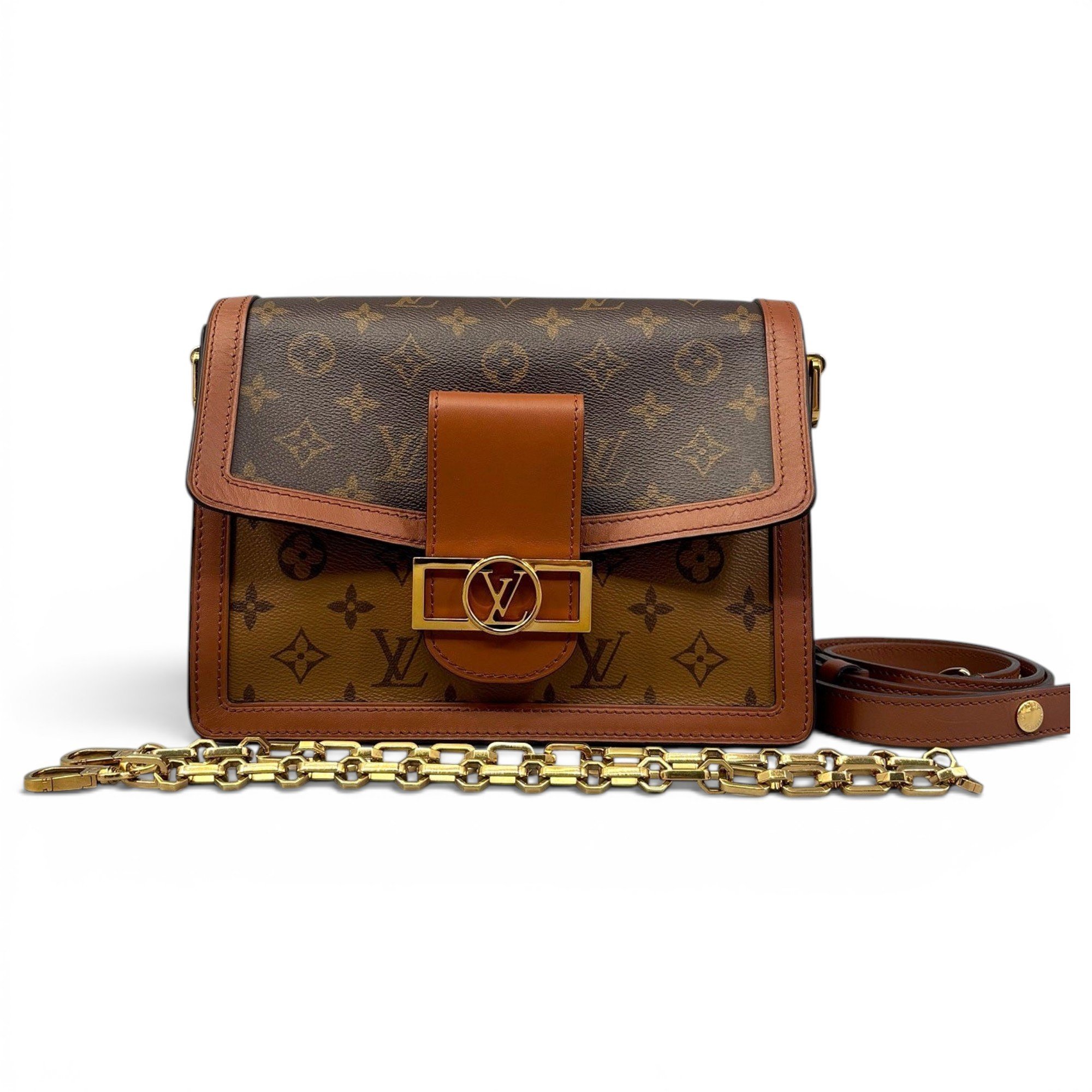 Dauphine leather handbag