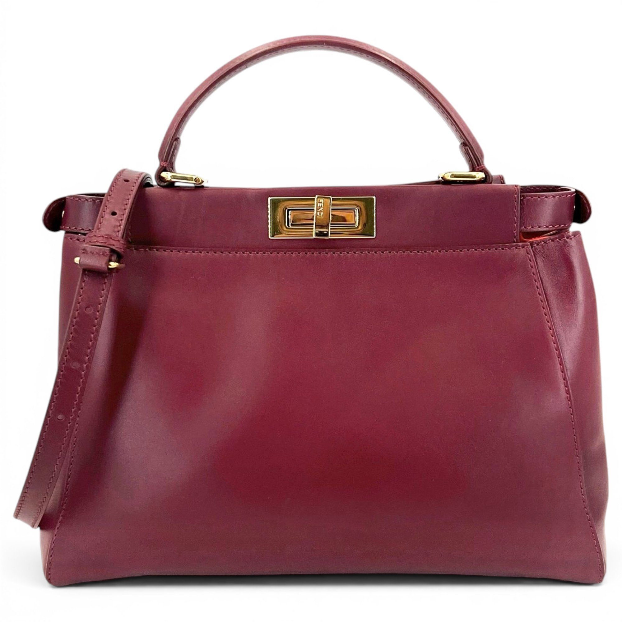 Peekaboo leather handbag