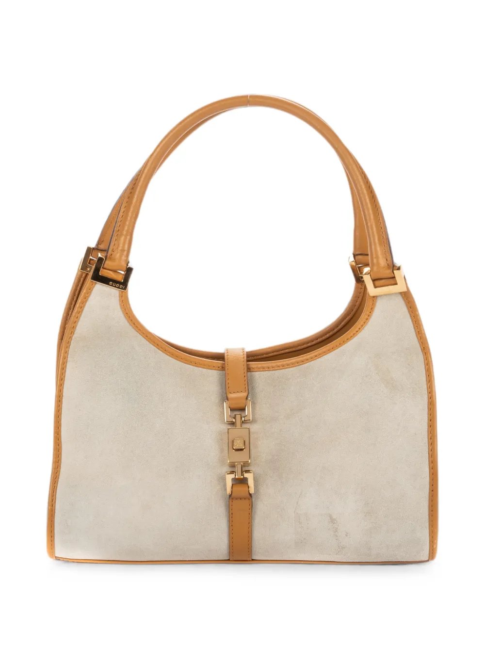 Jackie piston-lock shoulder bag