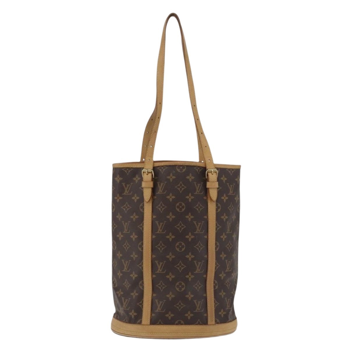 Bucket leather handbag