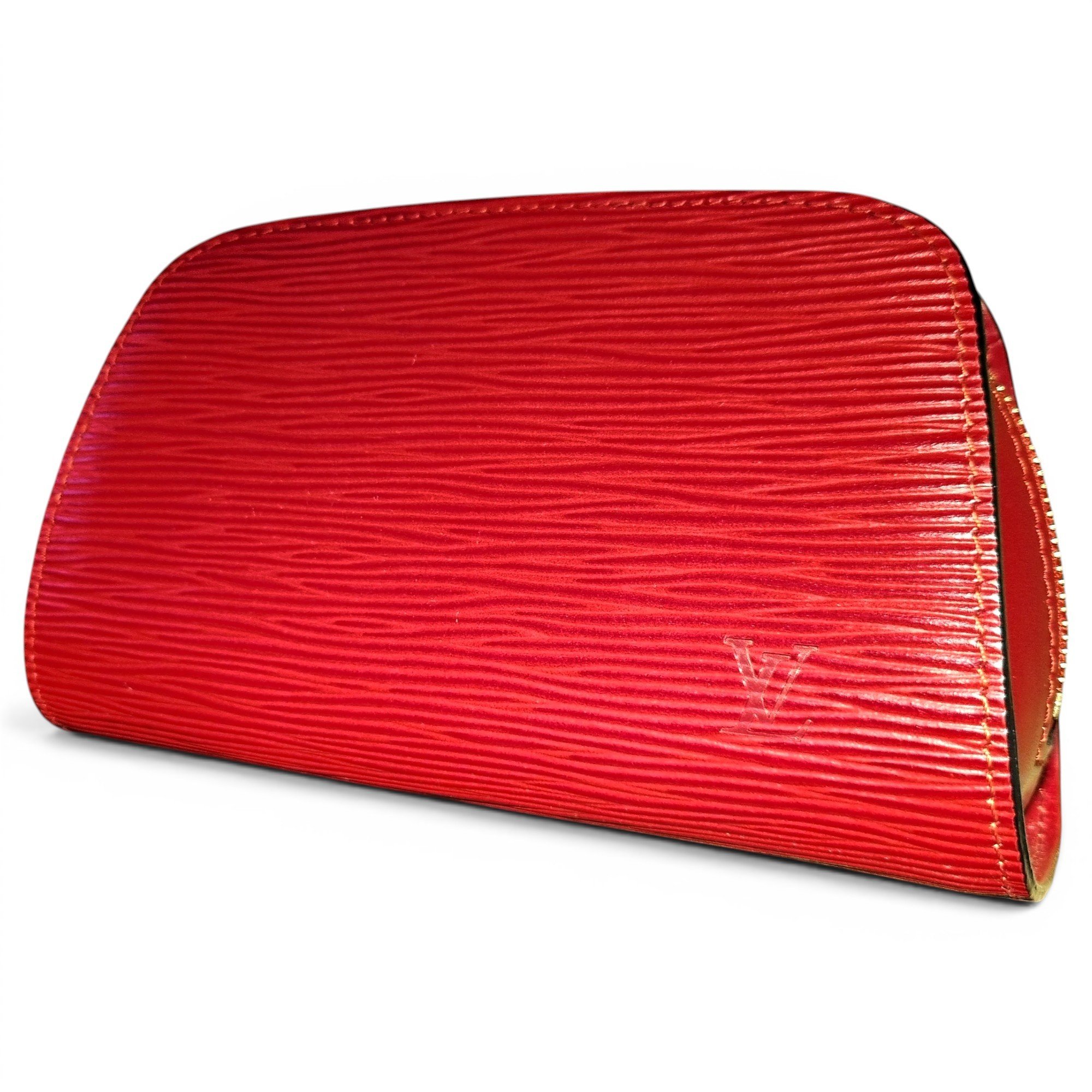 Leather clutch bag