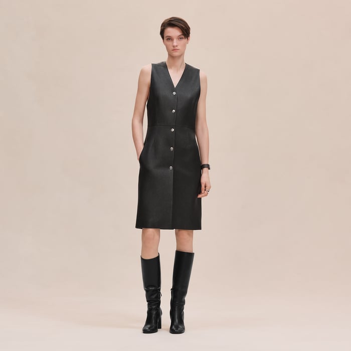 Noir Long Vest