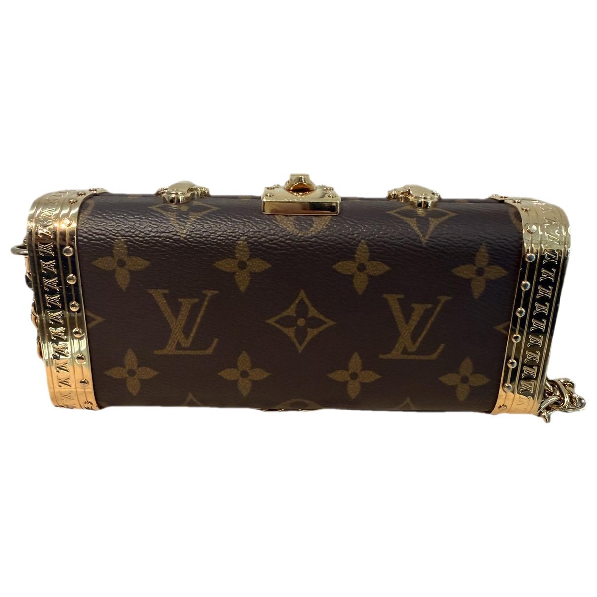 Leather clutch bag