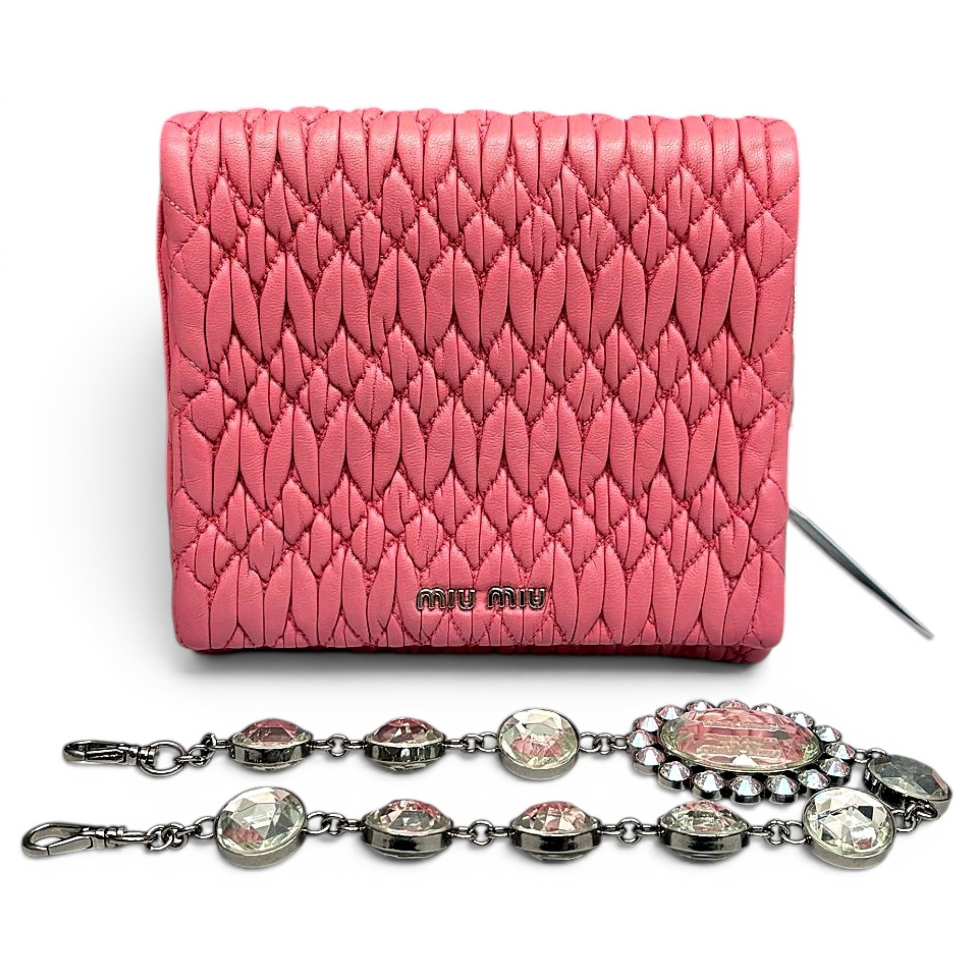 Miu delice leather handbag