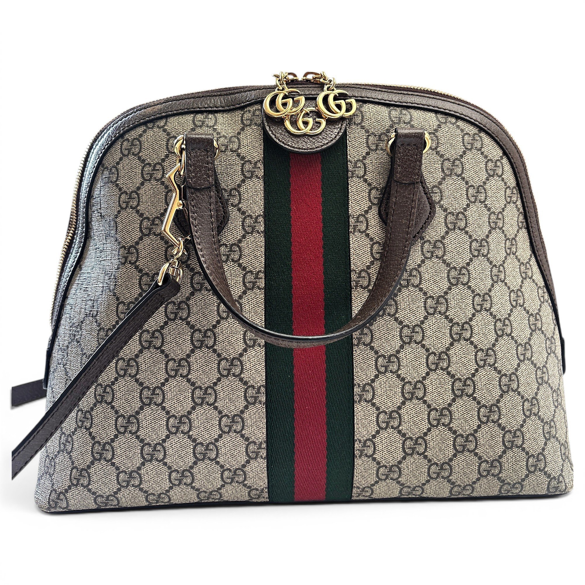 Ophidia Dome Top Handle cloth handbag