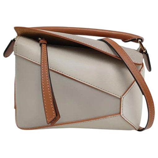 Puzzle leather mini bag
