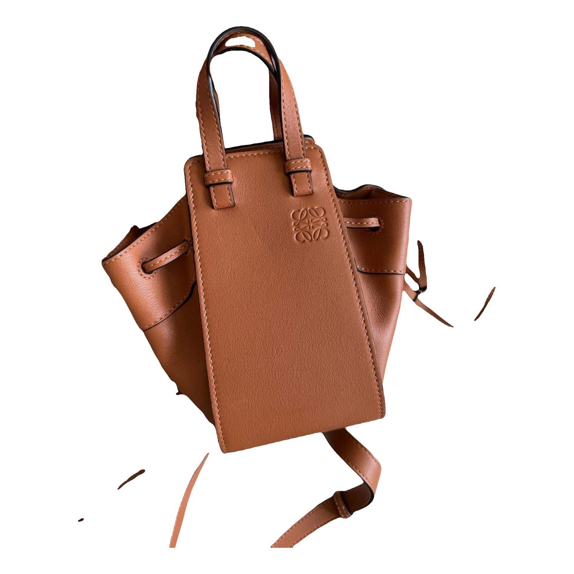 Hammock leather handbag