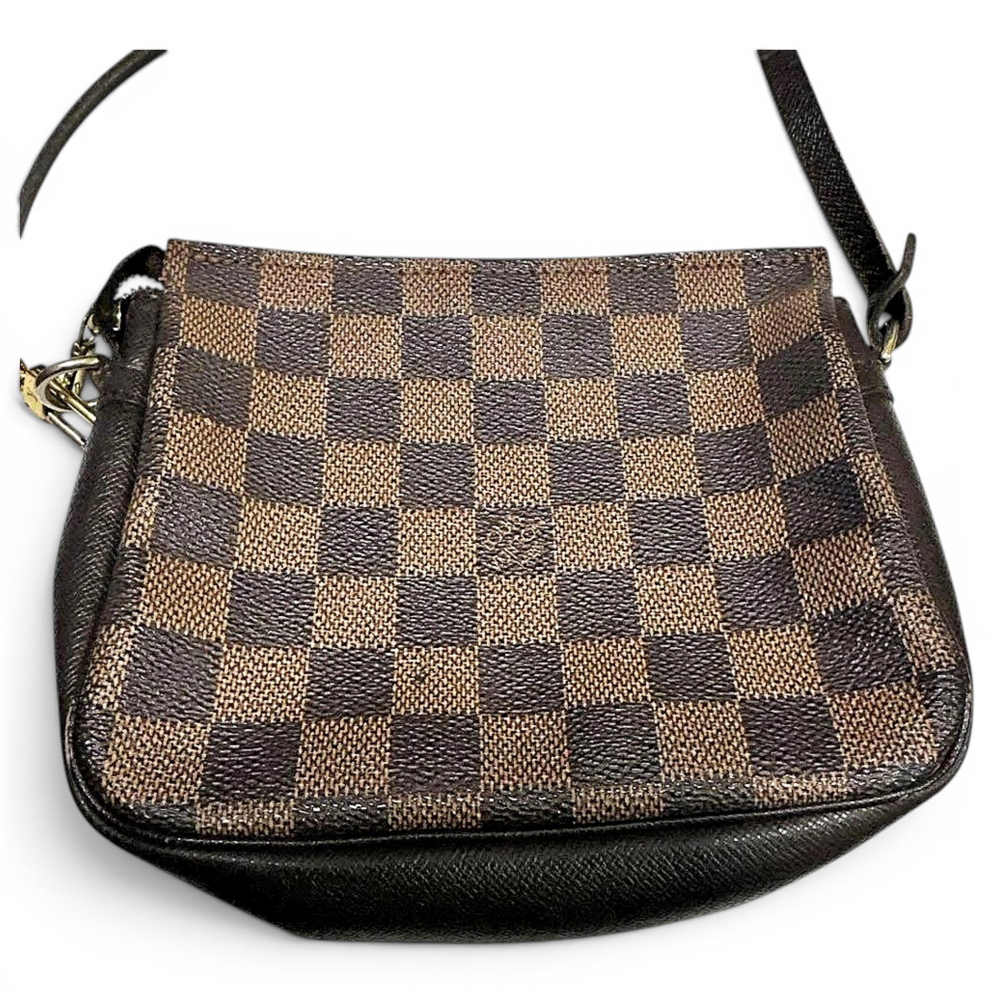 Leather clutch bag