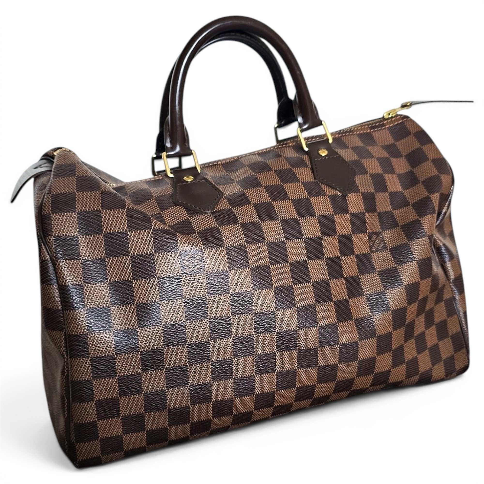 Speedy leather handbag