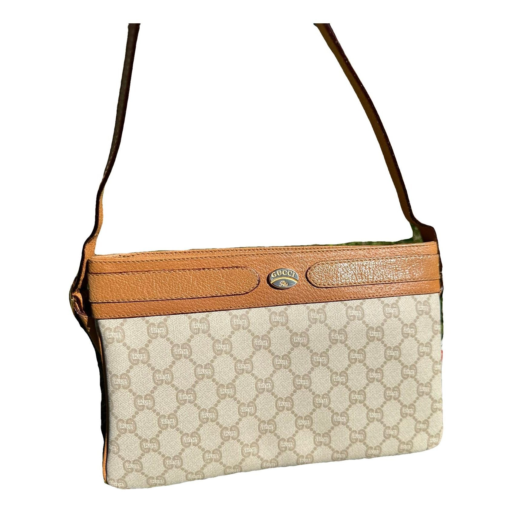 Leather clutch bag