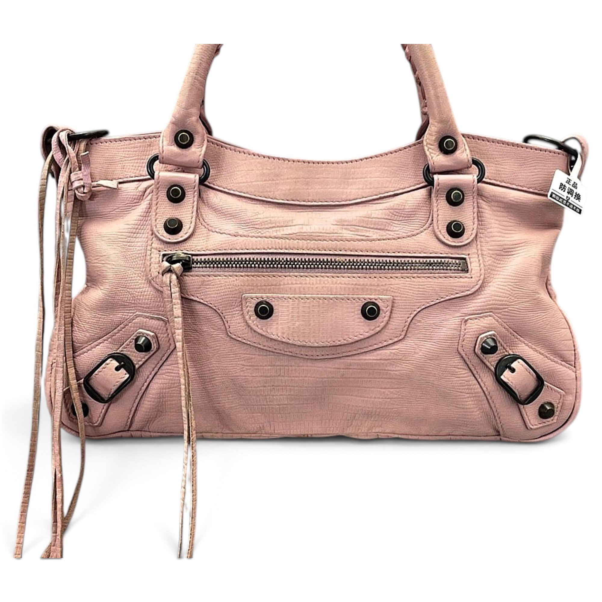 Classic Metalic leather handbag