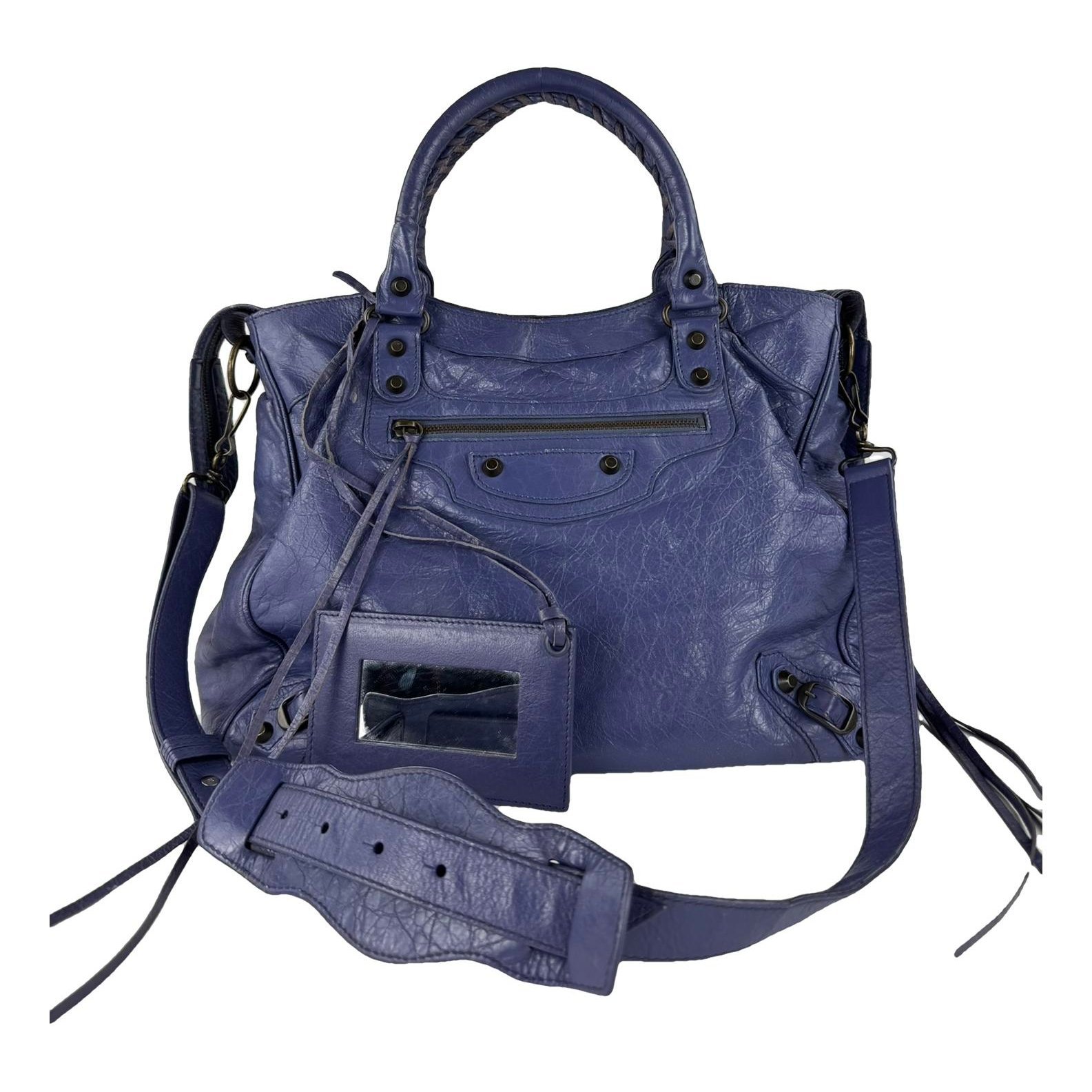 Vélo leather handbag