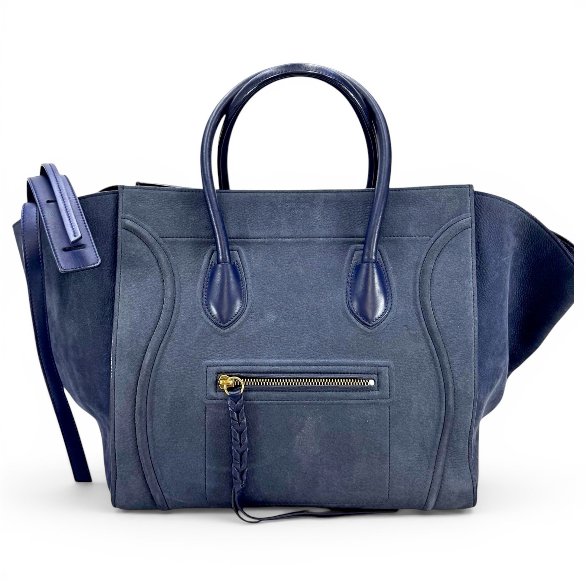 Celine Luggage Phantom leather tote