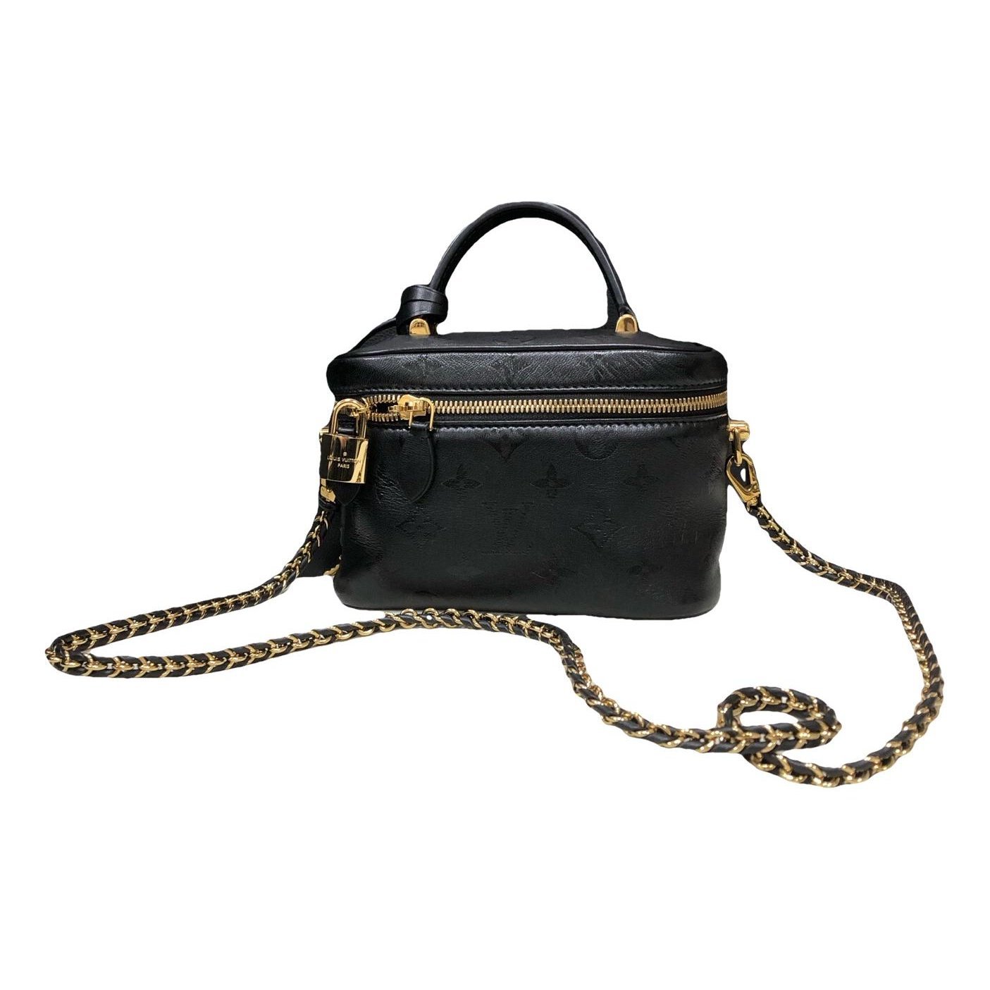 Vanity leather handbag
